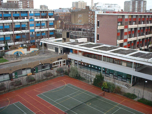 Patrick Baty carried out the paint analysis at the Golden Lane Housing Estate in London