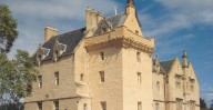 Patrick Baty examined the painted schemes applied to the surfaces in the Drawing Room and the Staircase of Brodie Castle