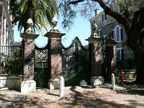 The famous Pineapple Gates