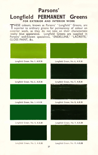 Brunswick Green Colour Chart