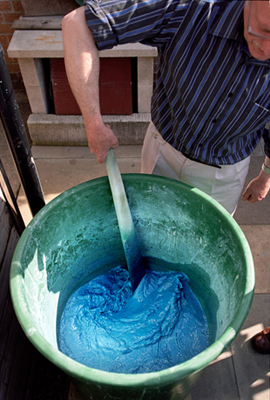 Keith Edwards making Blue Verditer - © Dominick Tyler Photography - http://www.dominicktyler.com/editorial/colour-hunter/