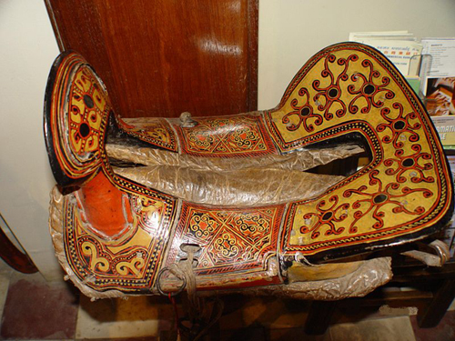 Cambodian Lacquered Saddle