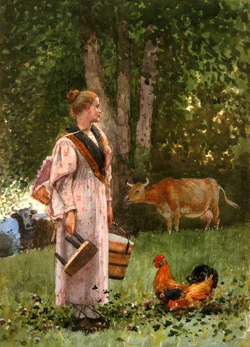 The Milk Maid by Winslow Homer 1878
